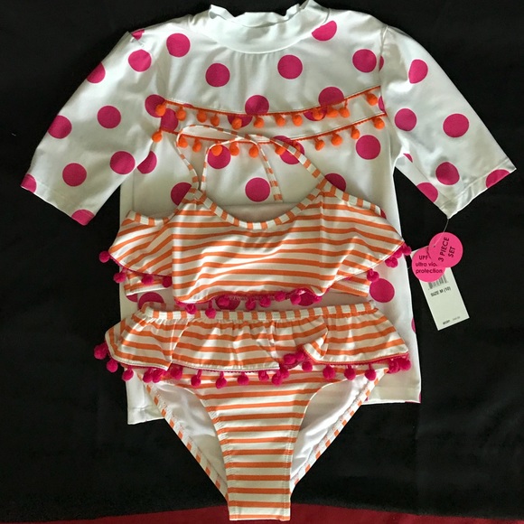 Betsey Johnson 3 PC Swimsuit Set - Picture 2 of 8